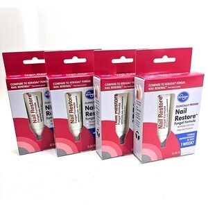 4 packs Kroger Nail Restore Fungal Formula 0.34 FL. OZ. Tubes Renewal Finger,Toe